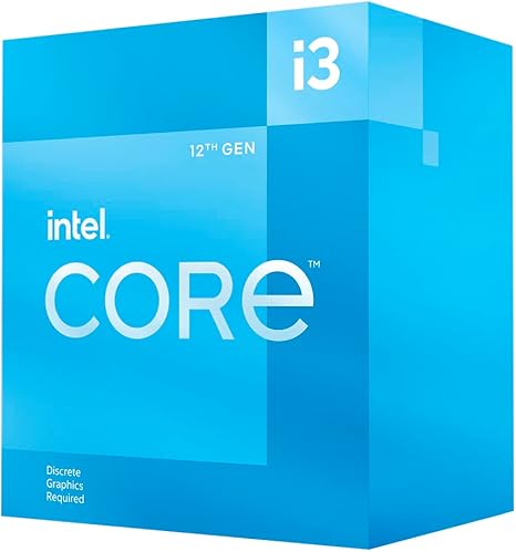 Intel® Core™ 12th Gen i3-12100F desktop processor, featuring PCIe Gen