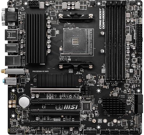 MSI PRO B550M-VC WiFi ProSeries Motherboard (AMD Ryzen 5000 Series,
