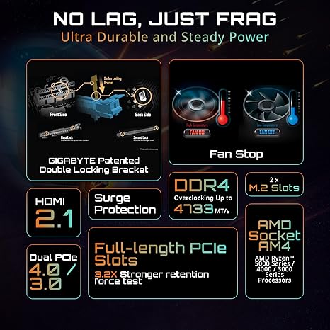 GIGABYTE B550M K Motherboard, Supports AMD AM4 Ryzen 5000 Processors