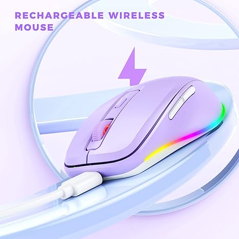 PEIOUS Wireless Mouse Jiggler - LED Wireless Mice