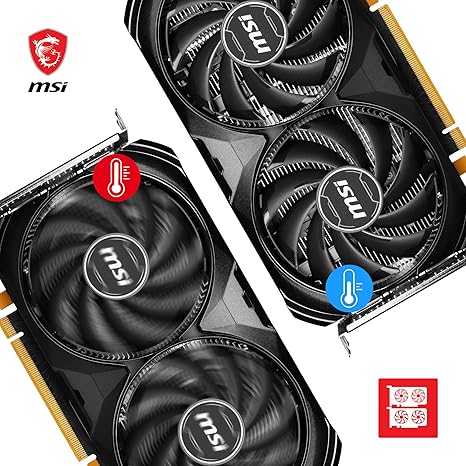 MSI GeForce RTX 4060 Ventus 2X Black 8G OC Gaming Graphics Card
