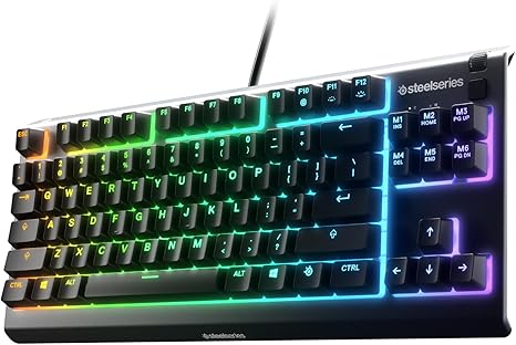 SteelSeries Apex 3 TKL RGB Gaming Keyboard – Tenkeyless Compact Form Factor