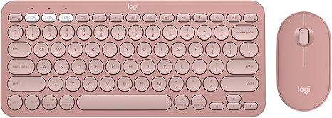 Logitech Pebble 2 Combo, Wireless Keyboard and Mouse, Quiet and Portable